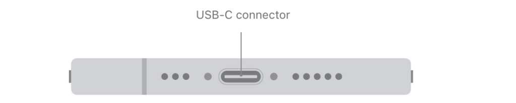 Apple Iphone usb c connector